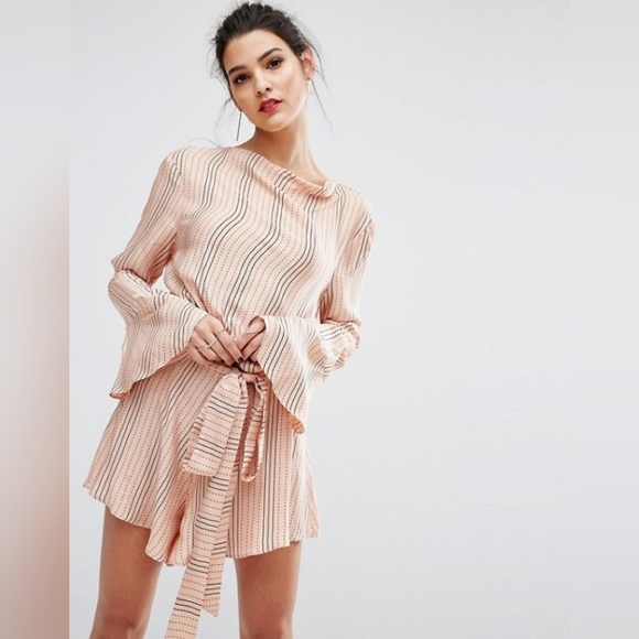 BEC + BRIDGE Pixie Dance Long Sleeve Bell Sleeve Playsuit - Picture 3 of 16